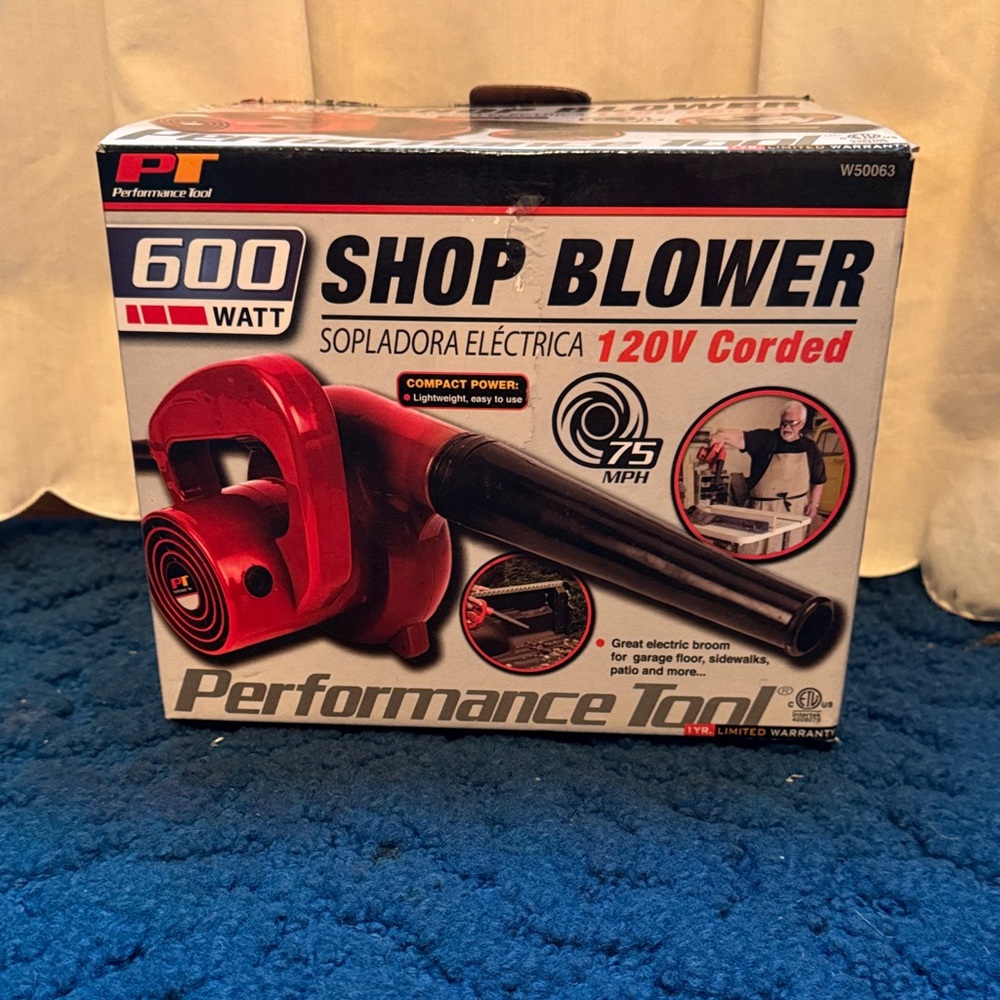 Performance Tool Red Shop Blower